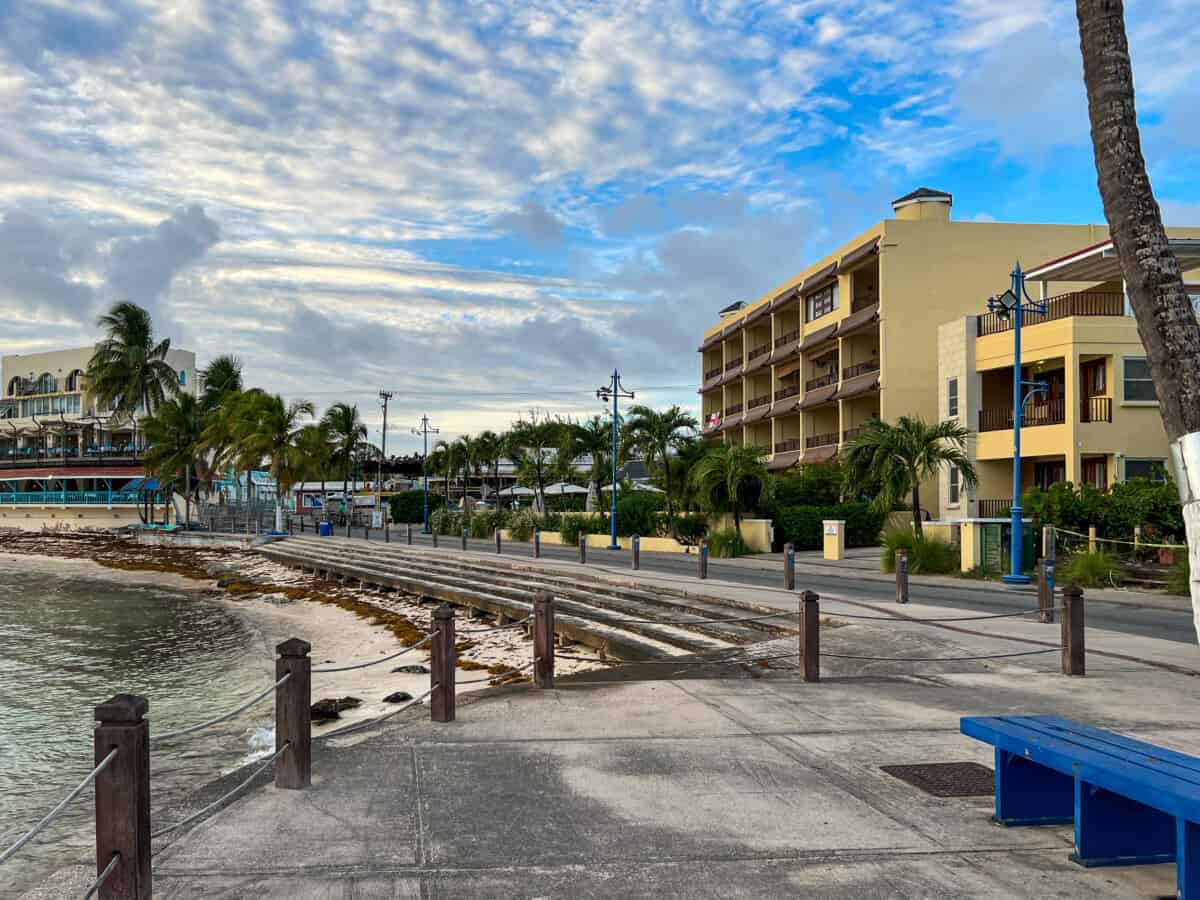 Beautiful View Of A Pier Front In St. Lawrence Gap In Barbados