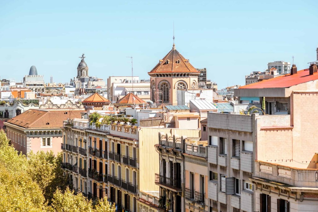 Barcelona city view