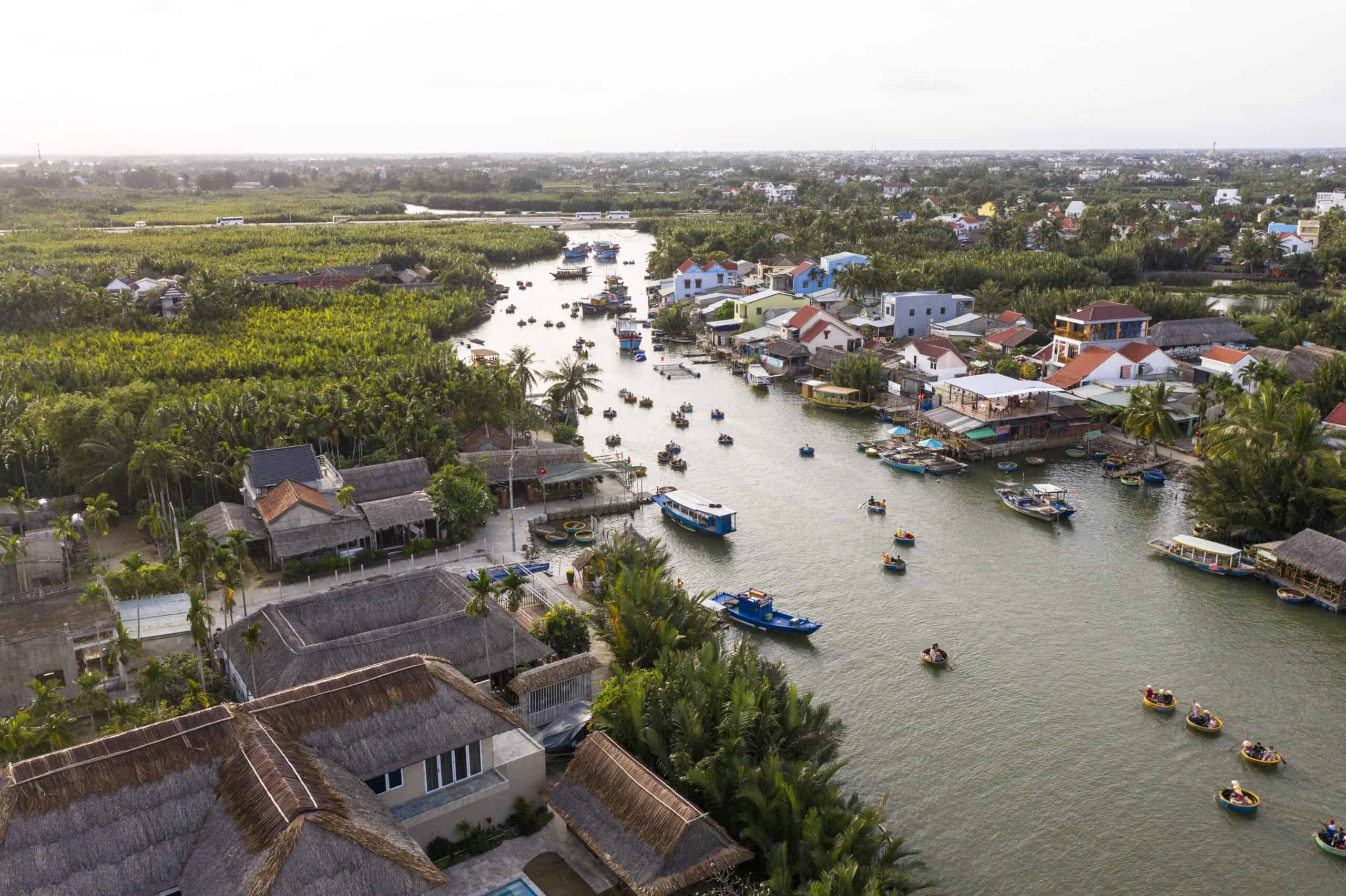 Aerial View Of Hoi An, Ancient Town, In Vietnam